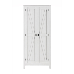 Pemberly Row Contemporary 31.5&quot Wide Storage Cabinet in Ivory Pine