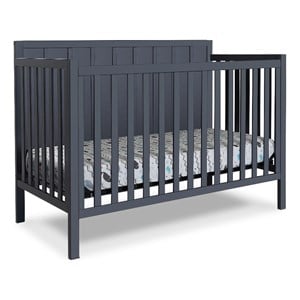 Pemberley Row Pine Midnight Convertible Crib Rectangular Adjustable Unassembled
