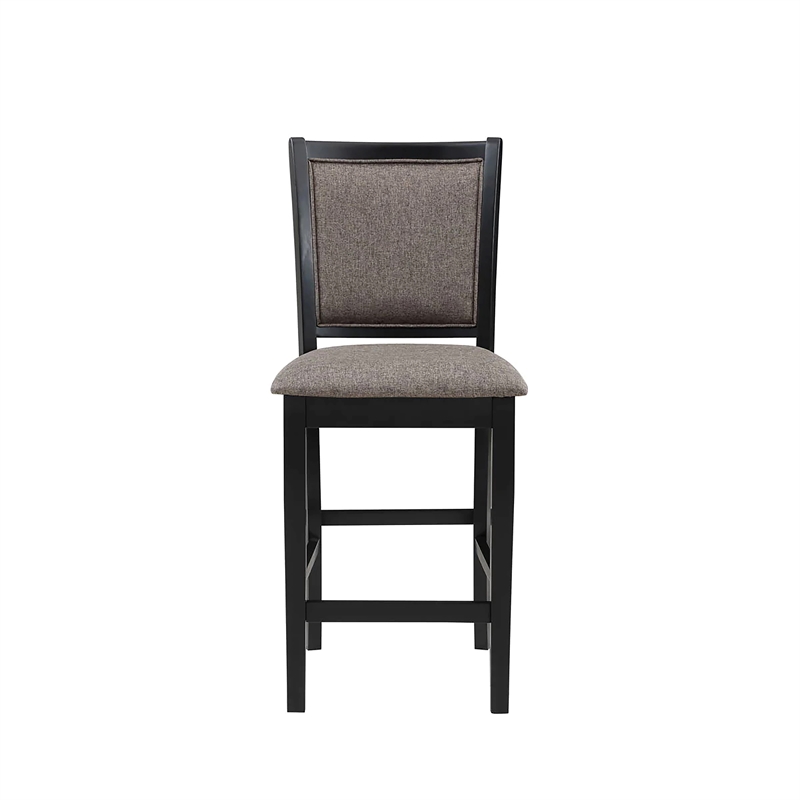 Pemberly Row 5-Piece Solid Wood Counter Dining Set Brown/Black