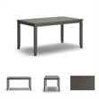 Pemberly Row Contemporary Gray Dining Table and Chairs - Set of 7