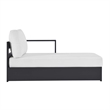 Pemberly Row Modular Right-Facing Chaise Lounge in Gray White