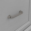 Pemberly Row 40W Hall Tree & Shoe Bench with Doors in Gray - Engineered Wood