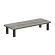 Pemberly Row Turn-N-Tube Wood Monitor Riser Stand in French Oak Gray/Black