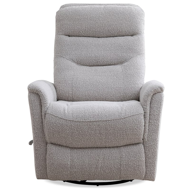 Pemberly Row Traditional Fabric Cream Swivel Glider Recliner (Two Pack)