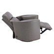 Pemberly Row Modern Leather Charcoal Power Swivel Glider Recliner (Two Pack)