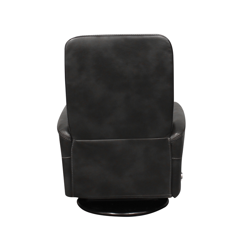 Pemberly Row Traditional Fabric Gray Swivel Glider Recliner (Two Pack)
