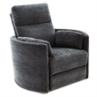 Pemberly Row Modern Charcoal Fabric Power Swivel Glider Recliner (Two Pack)
