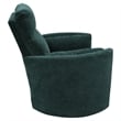 Pemberly Row Modern Blue Fabric Power Swivel Glider Recliner (Two Pack)