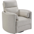 Pemberly Row Modern Brown Leather Power Swivel Glider Recliner (Two Pack)