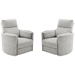 2 Glider Recliner/Fabric Mineral