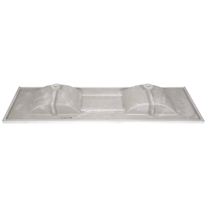 Pemberly Row Modern Cultured Marble 73-inch Vanity Top in White
