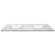 Pemberly Row Modern Cultured Marble 73-inch Vanity Top in White