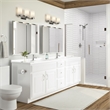 Pemberly Row Modern Cultured Marble 73-inch Vanity Top in White