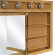 Pemberly Row 48-Inch Lighted Wood Medicine Cabinet in Nutmeg Oak