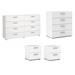 White/Dresser+Chest+2 Nightstands