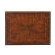 Pemberly Row Modern Nest Of Tables In Dark Brown Cherry Finish