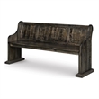 Pemberly Row Contemporary Wood Bench in Peppercorn Black Finish