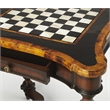 Pemberly Row Modern Enrique Stone And Wood Game Table - Brown