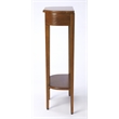 Pemberly Row Modern Demilune Console Table In Olive Ash Burl