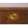 Pemberly Row Modern Demilune Console Table In Olive Ash Burl