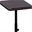 Pemberly Row Modern Adjustable Height Metal Lectern in Mahogany