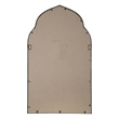 Pemberly Row Contemporary Style Metal Arch Mirror in Gold Finish