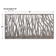 Pemberly Row Contemporary Metal Wall Art in Rust-olive Green/Gray