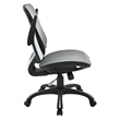 Pemberly Row Mesh Seat and Back Manager Chair in Gray Mesh Fabric