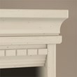 Pemberly Row 5 Shelf Bookcase in Antique White - Engineered Wood