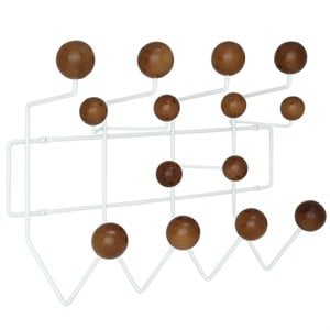 Pemberly Row Modern Wood Iron and Steel Coat Rack in Caramel
