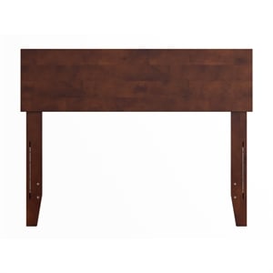 Pemberly Row Contemporary Twin Modern Wood Panel Headboard in Walnut
