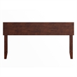 Pemberly Row Contemporary Queen Modern Wood Panel Headboard in Walnut