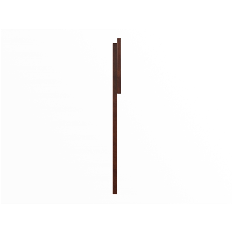 Pemberly Row Contemporary Queen Modern Wood Panel Headboard in Walnut