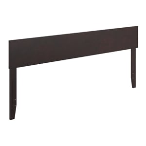 Pemberly Row Contemporary King Modern Wood Panel Headboard in Espresso