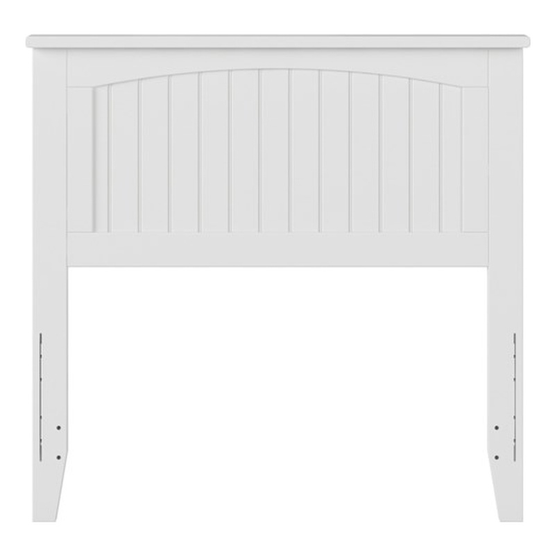 Pemberly Row Contemporary Twin Wood Panel Headboard in White