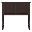 Pemberly Row Contemporary Twin Solid Wood Panel Headboard in Espresso