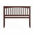 Pemberly Row Contemporary Queen Wood Headboard in Walnut Finish
