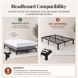 Pemberly Row Contemporary Mission-Inspired Queen Wood Headboard in White