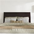 Pemberly Row Contemporary Queen Sleigh Wood Headboard in Espresso