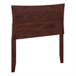 Pemberly Row Twin Wood Headboard with USB Charging Station in Walnut