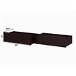 Pemberly Row Solid Wood Twin XL/Queen/King Bed Drawer in Espresso (Set of 2)