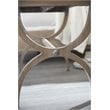 Pemberly Row Contemporary Wood Leg Nightstand in Greige Sand-blasted Finish