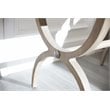 Pemberly Row Contemporary Wood Leg Nightstand in Greige Sand-blasted Finish