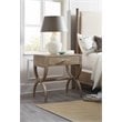 Pemberly Row Contemporary Wood Leg Nightstand in Greige Sand-blasted Finish