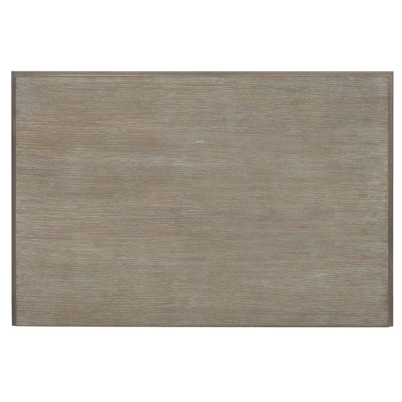 Pemberly Row Contemporary Wood Leg Nightstand in Greige Sand-blasted Finish