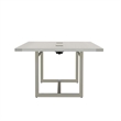 Pemberly Row Modern Conference Table Sitting Height - 8' White Ash