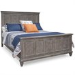 Pemberly Row Contemporary King Panel Bed in Dovetail Gray Finish