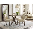 Pemberly Row Contemporary Cream Tufted Dining Chair Set of 2