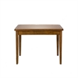 Pemberly Row Contemporary 5 Piece Wood Dining Set in Brown Finish