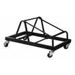 Pemberly Row Modern Metal Dolly for Up To 30 Chairs in Black